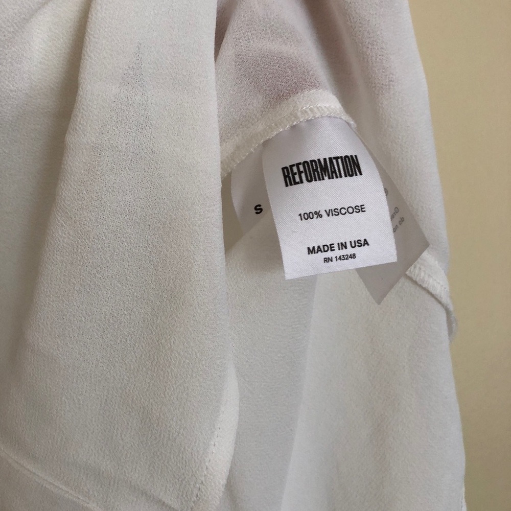 Reformation ruffle French girl top - Picture 4 of 4